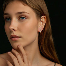 Load image into Gallery viewer, 925 Sterling Silver Moissanite 0.10 Carat Earrings with Freshwater Pearl for Women