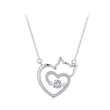 Load image into Gallery viewer, 925 Sterling Silver Necklace with 19*18mm Pavé Setting CZ Pendant