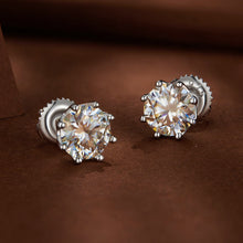 Load image into Gallery viewer, S925 Silver 0.5 Carat Moissanite Earrings 6.0mm for Women