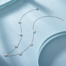 Load image into Gallery viewer, 925 Sterling Silver Moissanite 0.25 Carat Necklace with Pavé Setting for Women