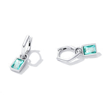 Load image into Gallery viewer, 925 Sterling Silver Earrings with Pavé Setting CZ