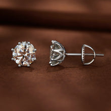 Load image into Gallery viewer, S925 Silver 0.5 Carat Moissanite Earrings 6.0mm for Women