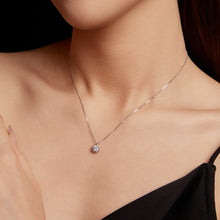 Load image into Gallery viewer, 925 Sterling Silver Moissanite & CZ Pavé Necklace - 40+5cm for Women