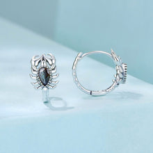 Load image into Gallery viewer, 925 Sterling Silver Earrings with Transparent Glass - 13*8mm for Women