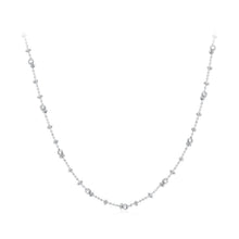 Load image into Gallery viewer, 925 Sterling Silver 40+5cm White Gold Plated Necklace for Women