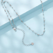 Load image into Gallery viewer, 925 Sterling Silver 40+5cm White Gold Plated Necklace for Women
