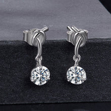Load image into Gallery viewer, 925 Sterling Silver Moissanite 0.50 Carat Earrings for Women