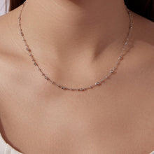 Load image into Gallery viewer, 925 Sterling Silver 40+5cm White Gold Plated Necklace for Women