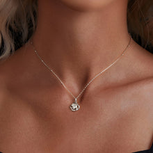 Load image into Gallery viewer, 925 Sterling Silver 0.5 Carat Moissanite Necklace with White Gold Plating for Women