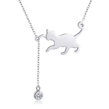 Load image into Gallery viewer, 925 Sterling Silver Necklace 38-45cm with 1.4*2.5cm Pendant for Women