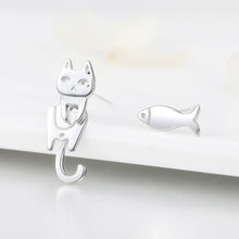 Load image into Gallery viewer, 925 Sterling Silver Earrings with Platinum Plating for Women