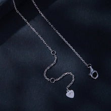Load image into Gallery viewer, 925 Sterling Silver Moissanite Necklace with Pavé Setting in Platinum, 450mm, for Women
