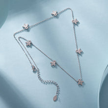 Load image into Gallery viewer, 925 Sterling Silver Moissanite 0.25 Carat Necklace with Pavé Setting for Women