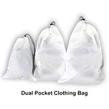 Load image into Gallery viewer, Dual Pocket Clothing Stuff Sack White