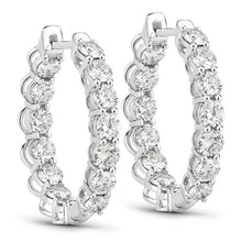 Load image into Gallery viewer, 2.52 Carat Genuine Lab Grown Diamond 14K White Gold Earrings