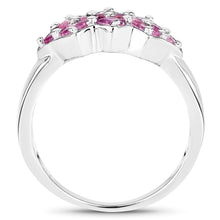 Load image into Gallery viewer, 1.20 Carat Genuine Pink Sapphire .925 Sterling Silver Ring