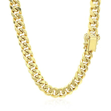 Load image into Gallery viewer, 7.5mm 14k Yellow Gold Semi Solid Miami Cuban Chain