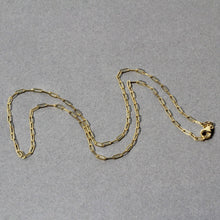 Load image into Gallery viewer, 14K Yellow Gold Fine Paperclip Chain (1.5mm)