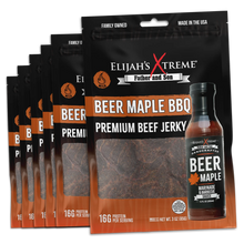 Load image into Gallery viewer, Beer Maple BBQ Beef Jerky - 6 bags (1lb)
