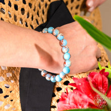 Load image into Gallery viewer, Empath’s Shield - Aqua Terra Jasper Bracelet