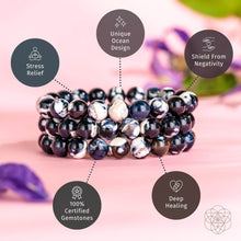 Load image into Gallery viewer, Exotic Orca Agate Bracelet of Deep Healing