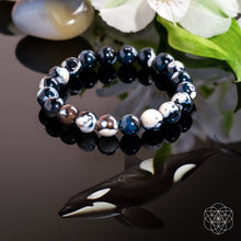 Load image into Gallery viewer, Exotic Orca Agate Bracelet of Deep Healing