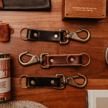 Load image into Gallery viewer, Leather Key Clip - USA Made