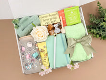 Load image into Gallery viewer, Self Care Gift Boxes – Tea Sampler & Tumbler Set for Her