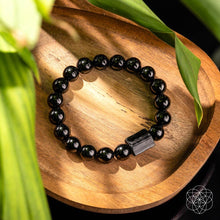 Load image into Gallery viewer, Habit Breaker - Black Obsidian & Tourmaline Bracelet