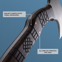 Load image into Gallery viewer, Hand forged tomahawk "Nanook"