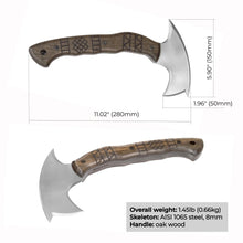 Load image into Gallery viewer, Handmade tomahawk "Dakuri" with tribal engraving