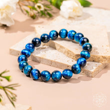 Load image into Gallery viewer, Hawk’s Focus – Royal Blue Tiger’s Eye Bracelet