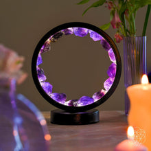 Load image into Gallery viewer, I Am At Peace - Spiritual Protection Amethyst Lamp