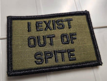 Load image into Gallery viewer, As Seen on Socials - I Exist Out of Spite - 2x3 Patch - Multiple Variants