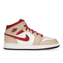 Load image into Gallery viewer, Air Jordan 1 Mid Light Curry Cardinal (GS)