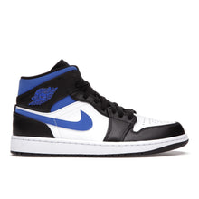 Load image into Gallery viewer, Air Jordan 1 Mid White Black "Racer Blue"