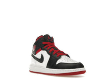 Load image into Gallery viewer, Air Jordan 1 Mid White Gym Red Black (GS)