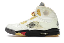 Load image into Gallery viewer, Off White x Air Jordan Retro 5 (Sail)