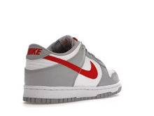 Load image into Gallery viewer, Nike Dunk Low "White Grey Red" (GS)