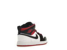 Load image into Gallery viewer, Air Jordan 1 Mid White Gym Red Black (PS)