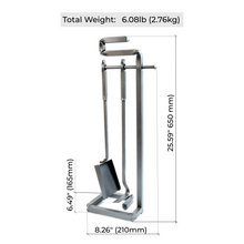 Load image into Gallery viewer, Modern Fireplace Tool Set