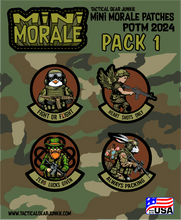 Load image into Gallery viewer, Mini Morale - 2024 1st Quarter Patch of the Month Patch & Sticker Combo