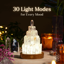 Load image into Gallery viewer, The Clear Quartz Manifestation Tower Lamp