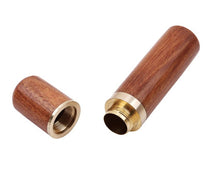 Load image into Gallery viewer, Portable Toothpick Holders – Keychain with Screw Cap in Aluminum & Wood Designs