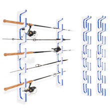 Load image into Gallery viewer, Made in the USA Premium Fishing Rod Racks | Wall or Ceiling or Boat Mounted