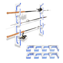 Load image into Gallery viewer, Made in the USA Premium Fishing Rod Racks | Wall or Ceiling or Boat Mounted