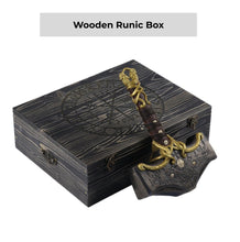 Load image into Gallery viewer, Mjolnir hammer steel version 26.45lb Glow-in-the-Dark Runes