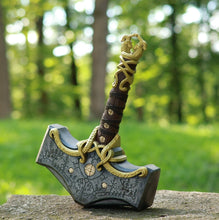 Load image into Gallery viewer, Mjolnir hammer steel version 26.45lb Glow-in-the-Dark Runes