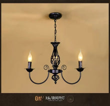Load image into Gallery viewer, DecorBites™ Modern Black Iron Chandelier for Living Room