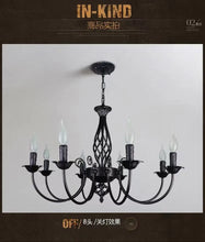 Load image into Gallery viewer, DecorBites™ Modern Black Iron Chandelier for Living Room